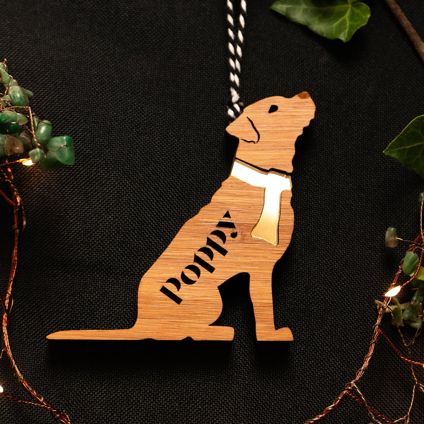 Border Terrier Hanging Decoration personalised