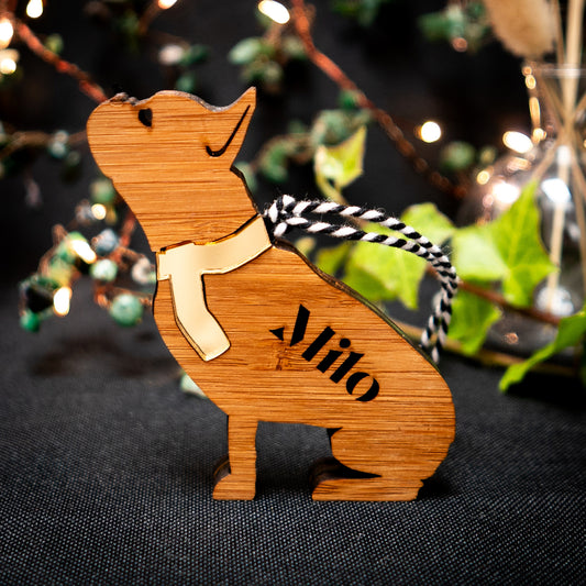 French Bulldog Hanging Decoration personalised